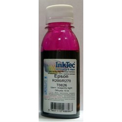 Чернила InkTec (E0010) для Epson R200/R270 (T0826), ML, 0,1 л. - фото 12987